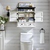 Bathroom Wall Cabinet, Farmhouse Medicine Cabinet with Drawer, 24" Wide Bathroom Cabinet with Adjustable Shelf & Double Barn Doors - 4 of 4