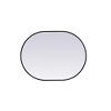 Elegant Lighting Metal Frame Oval Mirror 27x36 - 3 of 4