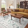 Acekool Floral Insect Area Rug - Washable 5x7 Non-Slip Carpet for Bedroom & Living Room - 3 of 4