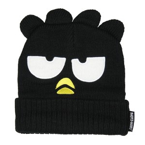 Sanrio Hello Kitty Adult Badtz-Maru Embroidered Character Cuffed Beanie Cap Hat OSFM - 1 of 4