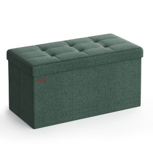 SONGMICS 30" Storage Ottoman Bench Ottoman with Storage Footstool Hold up to 660 lb for Bedroom Living Room - 1 of 4