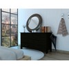 Lyngins Modern 6-Drawer Dresser,Chest of Drawers with Elevated Base,Storage Furniture for Bedroom,Living Room - 2 of 4