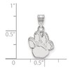 Black Bow Jewelry 10k White Gold Pittsburgh Panthers NCAA Small Pendant - 2 of 3