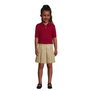 Lands' End School Uniform Kids Short Sleeve Interlock Polo Shirt - 1 of 4