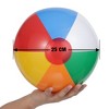 12 Pcs Inflatable Beach Balls for Kids Pool Toys, Rainbow Color Summer Water Toy Indoor Outdoor Fun Play Game Activities - 3 of 4