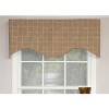 RLF Home Tobago Corded Cornice 100% Cotton with Fully Lined 3" Rod Pocket Valnance for Windows 50" x 17" Seashell - 2 of 4