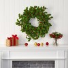 Nearly Natural 28” Holly Berry Artificial Wreath - image 3 of 3