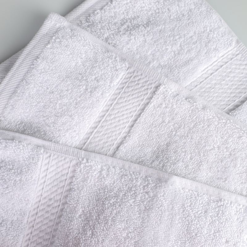 Premium Cotton 800 GSM Heavyweight Plush Luxury 4 Piece Bathroom Towel Set by Blue Nile Mills, 5 of 9