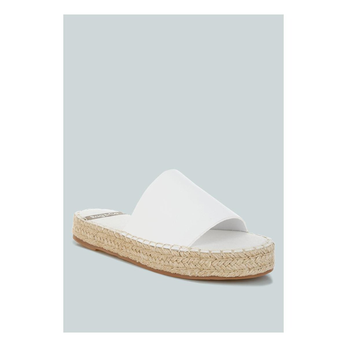 Обувь Rag & Co Womens Scalar Genuine Soft Leather Espadrille Flatforms 9 — фото 2