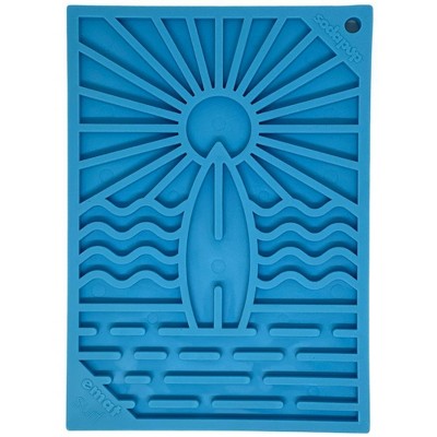 Surf's Up Design eMat Enrichment Lick Mat - small light blue small