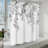 LunaLulinlk Gray Shower Curtain with Hooks - 2 of 4