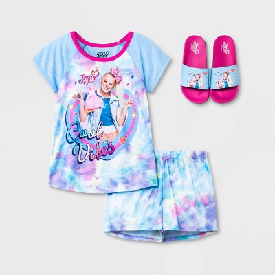 New Nickelodeon JoJo Siwa Dress Girls soft Tie Dye rainbow