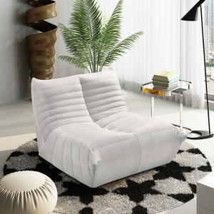 VYNXARIA Fireside chair,Large bean bag chair for adults,Lazy floor sofa for home,Playing bean bag chair,high resillence sponge - 1 of 4