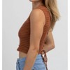 Women's CROCHET CROSS-TIE CROP TOP - Polagram - 4 of 4