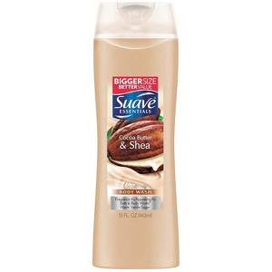 Suave Essentials Body Wash Creamy Cocoa Butter and Shea, 15 oz - 1 of 3