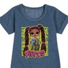 - LOL Surprise! - Fierce Graffiti Graphic Short Sleeve Fleece Dress - 2 of 4