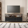 55" Media Console with Storage - Modern TV Stand with Drawers & Shelves for Living Room & Bedroom - 2 of 4