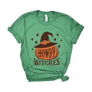Simply Sage Market Women's Howdy Witches Stars Short Sleeve Graphic Tee - 1 of 4