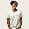 Dalix Ghost Embroidered Soft Cotton Short Sleeve T Shirt Mens - 4 of 4