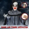 Whisen Halloween Classic Striped Clown Animatronic, Sound and Motion Activated, Light Up Eyes & Sounds - 4 of 4