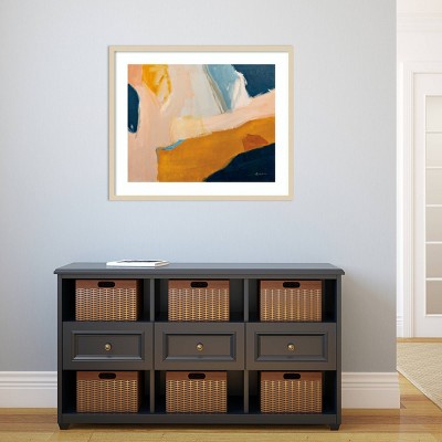 Golden Gate Abstract Nonrepresentational Framed Wall Art Print