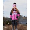Deux par Deux Girl Two-Piece Mid-Season Outerwear Set Black with Pink and Orange Flowers - 10 Years - 2 of 4