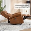 KWPZQEB Manual Recliner Chair, Single Sofa with Rocker & Swivel, Recliner Chair with Armrest & Backrest, Wide Rocker Chair for Living Room, Nursery - 2 of 4