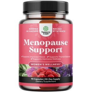 Menopause Support Capsules, Hormone Balance for Women, Supports Hormone Wellness, Improved Mood & Thyroid Balance, Nature's Craft, 90ct - 1 of 4