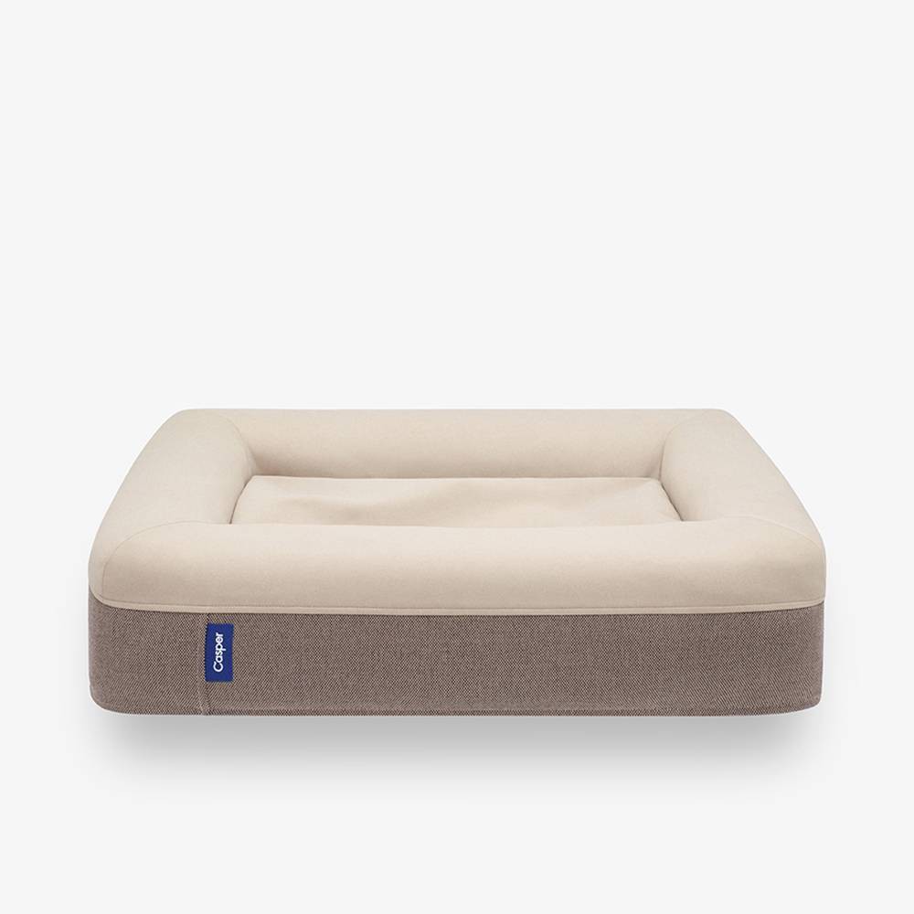 Photos - Bed & Furniture Medium The Casper Dog Bed -  - Taupe: Removable Cover, Machine Washable, Indoor Use, Memory Foam, Solid Pattern, 33"x25"x6" 