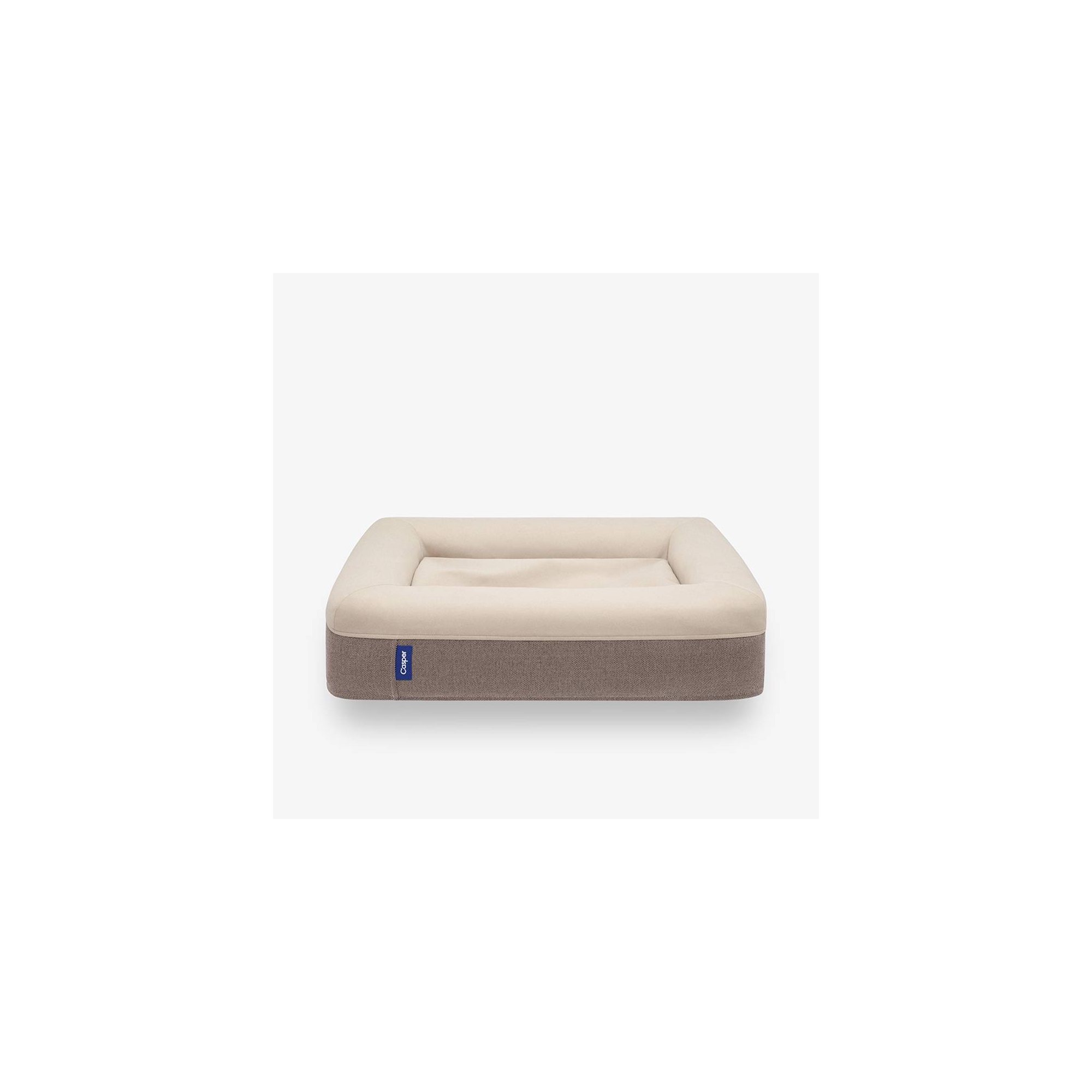 The Casper Dog Bed - Medium - Taupe: Removable Cover, Machine Washable, Indoor Use, Memory Foam, Solid Pattern, 33"x25"x6"