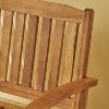 KWPZQEB Outdoor Wood Rocking Bench, Patio Rocking Loveseat with Armrests, Slatted Seat & Backrest, Outside Adirondack Rocker for Backyard, Garden - 3 of 4