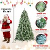 Realistic Christmas Tree, Hinged Faux Xmas with Tips, Pine Cones,  Mixed PVC and Hard Needle Branches, Metal Stand - Koiai - 4 of 4