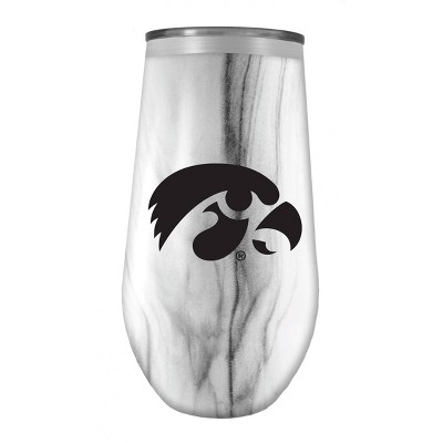 NCAA  Iowa Hawkeyes 16oz Marble Tall Stemless Stainless Steel Tumbler