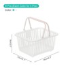 Unique Bargains Plastic Grocery Shopping Toy Storage Mini Decorative Baskets 6.3" x 3.5" x 5.1" 8 Pcs - 2 of 4