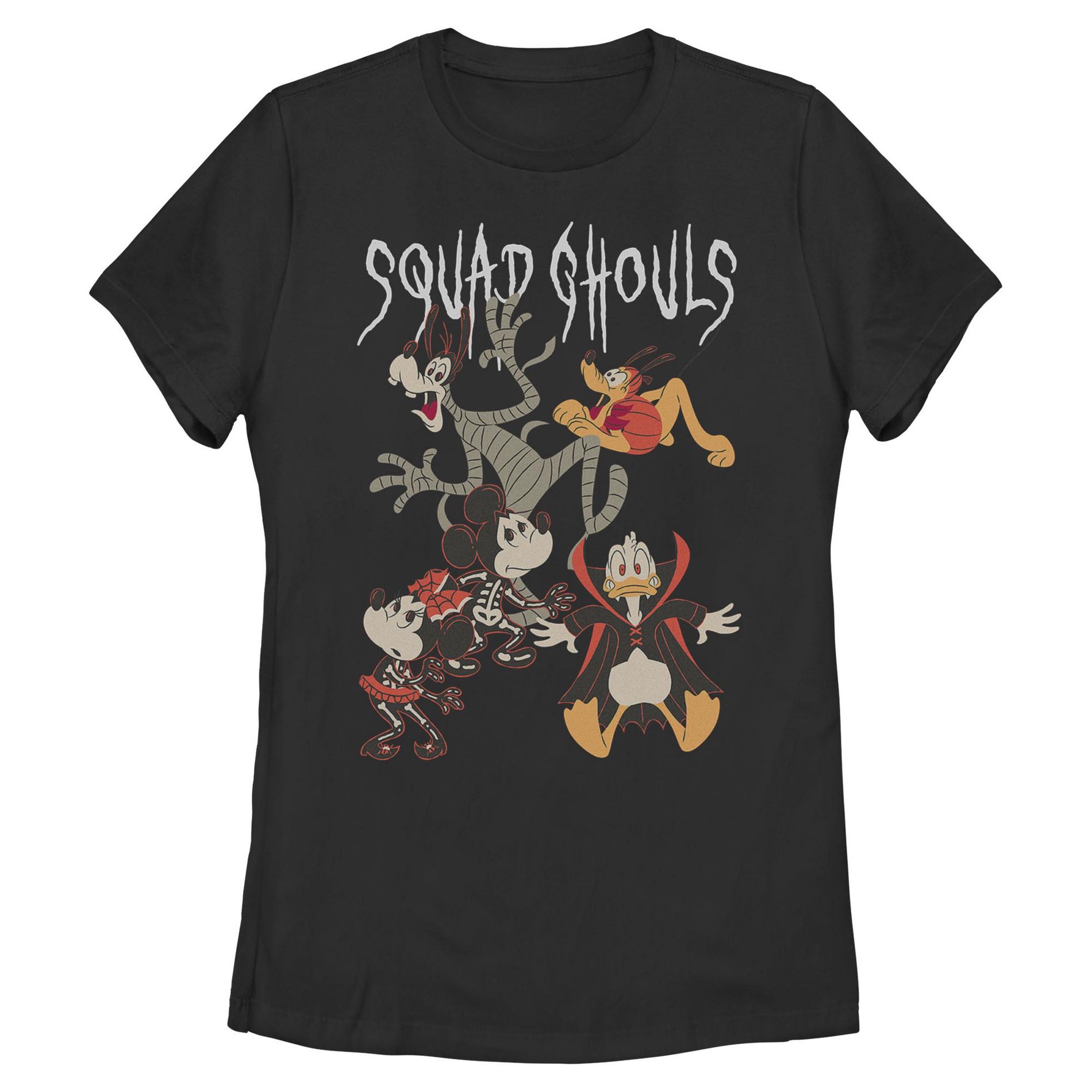 Womens Mickey & Friends Halloween Squad Ghouls T Shirt