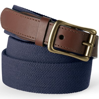 Men's Solid Stretch Belt - Goodfellow & Co™ Navy Blue M : Target