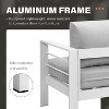 Heynemo Aluminum Patio Furniture Set with Coffee Table, Modern Outdoor Furniture Couch with Water-Resistant Cushion for Balcony Backyard - 2 of 4