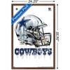 Trends International NFL Dallas Cowboys - Drip Helmet 20 Framed Wall Poster Prints - 3 of 4