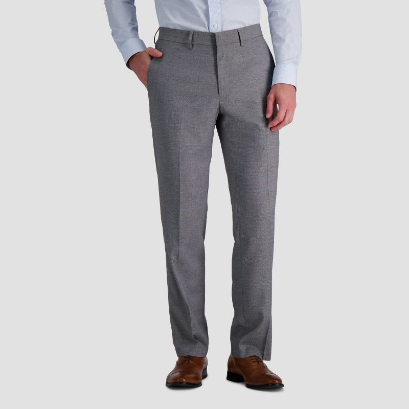 Haggar H26 Men&#39;s Tailored Fit Premium Stretch Suit Pants - Gray, 1 of 5