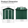 NicBex 6x4 FT Outdoor Storage Shed,Outdoor Shed with Apex Roof,Storage Sheds for Garden - 3 of 4
