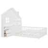 Full Size House Bed with Window and Bedside Drawers for Kids or Teens Bedroom - 3 of 4