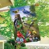 Country Birds Spring House Flag Goldfinches Blue Jay 28" x 40" Briarwood Lane - 4 of 4