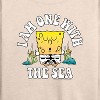 Women's - SpongeBob SquarePants - I'am One With The Sea Lightweight French Terry Wide Neck Long Sleeve Shirt - 2 of 4