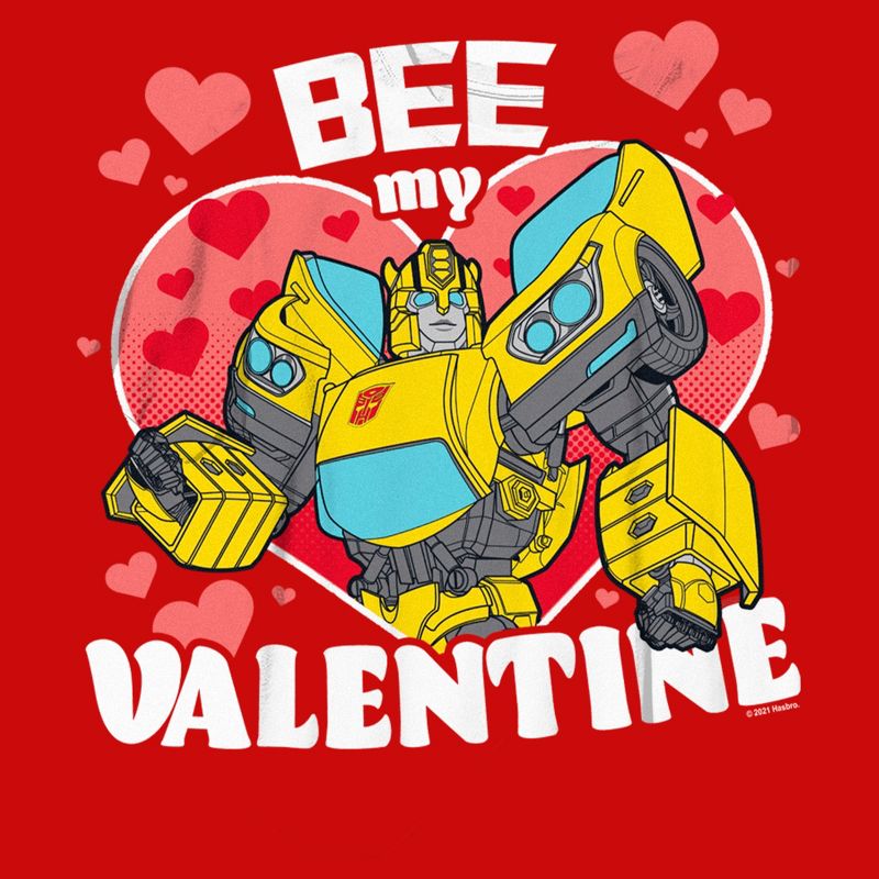 Boy's Transformers Bumblebee Bee My Valentine T-Shirt, 2 of 5