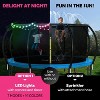 Joyberri Trampoline - ASTM Certified, 8-16ft for kids & adults. Anti-rust, with enclosure net, ladder, LED lights & sprinkler. Safe & fun! - 2 of 4