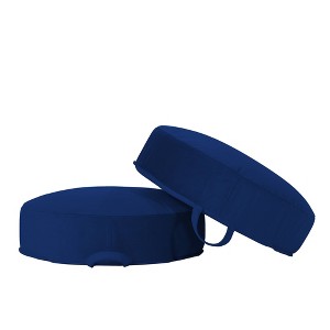 Factory Direct Partners 2pk Overstuffed Microfiber Floor Cushions Eclipse Kids' Soft Play Equipment - 1 of 4