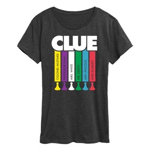 Women's - Clue - Logo Characters Short Sleeve Graphic T-Shirt - 1 of 4