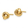 Black Bow Jewelry 7mm (1/4 Inch) Polished Love Knot Post Earrings in 14k Yellow Gold - 2 of 4