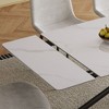PAGED Extendable Dining Table for 6/8 Person, Modern Kitchen Table with Sintered Stone Tabletop for Living Room, Dining Room, 59" to 83" - 3 of 4