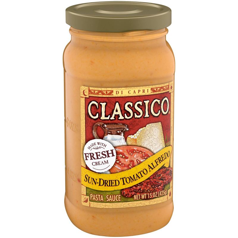 Classico Signature Recipes Sun-Dried Tomato Alfredo Pasta Sauce 15oz, 3 of 8